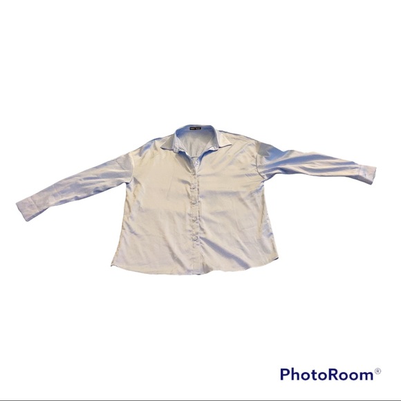 Drop Down Shoulder Satin Blouse - Picture 11 of 12